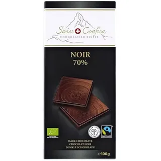 Swiss Confisa Noir 70% Dunkle Schokolade bio