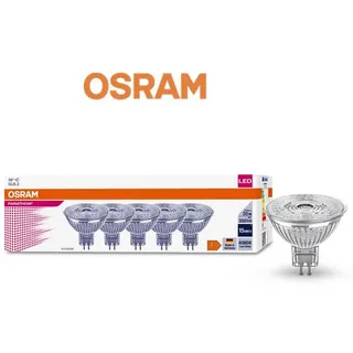 5er Pack OSRAM GU5.3 LED Reflektor MR16 36° Abstrahlwinkel 3,8W wie 35W 4000K neutralweißes Licht 12V