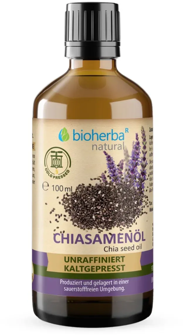 Chia-Samenöl kaltgepresst - Natürliches Chiaöl 100 ml