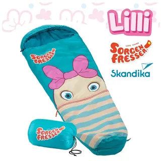 Skandika Kinderschlafsack Sorgenfresser Lilli | Camping, - Outdoor - Mumie - Packtasche