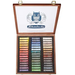 Schmincke Pastell, Holzkasten, Mehrzweck, 45 Stifte