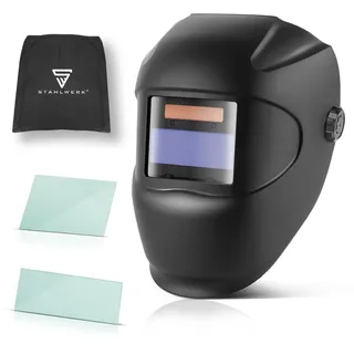 STAHLWERK Automatik Schweißhelm ROOKIE Schweißschild Schweißermaske DIN 3 DIN 11