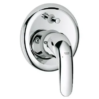 Grohe Euroeco - Einhand- Wannenbatterie (Fertigmontageset, Wandeinbau, automatische Umstellung), chrom, 32747000