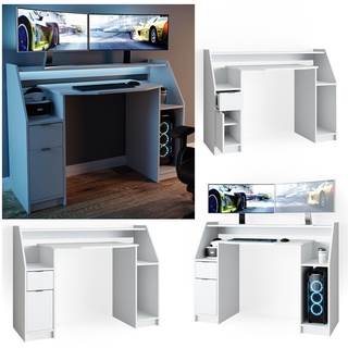 Vicco Joel Gaming Desk weiß