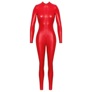 Noir Handmade – Orgia Powerwetlook Overall – Rot