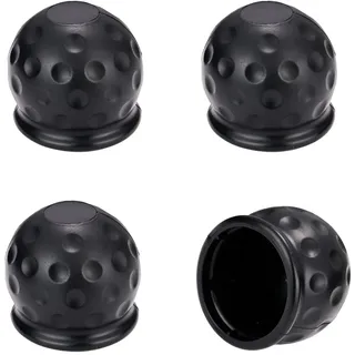 4 Stück Anhängerkupplung Abdeckung, Schwarz 50 mm Anhängerkupplung Schutzkappe, Abdeckung Anhängerkupplung, Kappe Anhängerkupplung, Anhängerkupplung Kappe, Schutzkappe Anhängerkupplung.