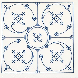 Ti-Flair Goldbach Servietten 33x33cm 20 St. Indisch blau