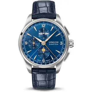 Union Glashütte Belisar Chronograph Mondphase Edelstahl 42 mm D014.425.16.047.01