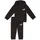 French Terry Loungewear-Set Kinder Mädchen Gr 74 schwarz Obermaterial 68 Baumwolle 32 Polyester Kapuzenfutter 100 Baumwolle Rippe 97 Baumwolle 3 Elasthan Sportanzüge Jogginganzug