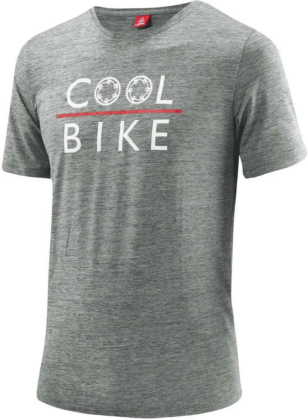 Löffler Printshirt Cool Bike Softtouch T-Shirt Herren grün- Gr. 54