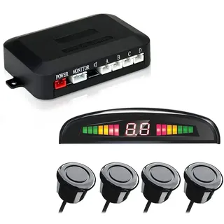 Auto Parken Ultraschall Sensoren LED Distanzanzeige mit Ton Warnung für Fahrzeug LKW Van + 4 Parksensoren