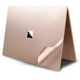 DolDer Aufkleber Haut Slim Sitcker Schutzfolie für Surface Laptop 3, (13,5 zoll, gold)