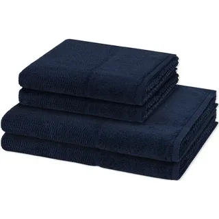 Handtuch-Set (4-teilig) Deep Sea Schwarz