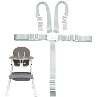 BOULESENM 5 Punkt Gurt Sicherheitsgurt Universal, Hochstuhl Gurt, Sicherheitsgurt Hochstuhl für Baby Kinderwagen Hochstuhl, Gurt Hochstuhl, Kindersitz 5 Punkt Gurt für Hochstuhl/Kinderwagen