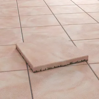 diephaus betonwerk gmbh Diephaus Terrassenplatte Nano Tec Ocker-Gelb-Rose 40 x 40 x 4 cm