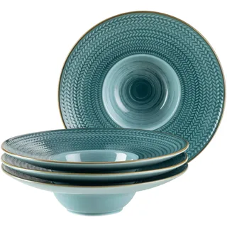 Mäser Pastateller-Set, Porzellan Prospero Blau