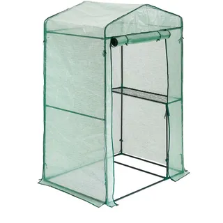 HATTORO Foliengewächshaus Gartenhaus Gewächshaus Tomatenhaus Grün Durchsichtig