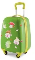 For Kids - Kindergepäck + reflektierende Aufkleber Feen, Kinderkoffer, Hartschalenkoffer für Kinder, Handgepäck, 24 Liter, Apfelgrün