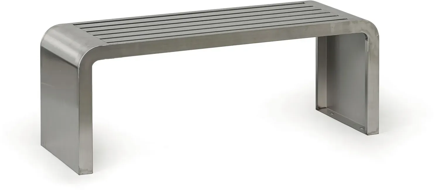Parkbank RESTO, 1200 mm, Edelstahl