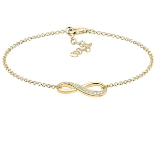 Elli Infinity Symbol Endlos Zirkonia 925 Silber 18 Damen