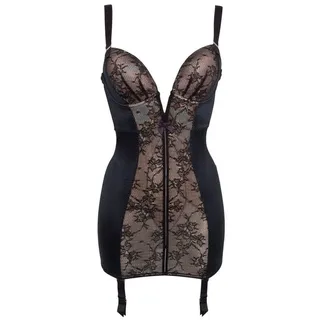 Gossard Corsage VIP Retrolution Staylo Push-Up Miederkleid Black (Shapekleid, 1-tlg., Teilspitze) schwarz 70C