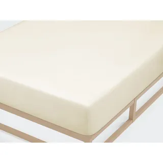 Castell Spannbettlaken Jersey 180 x 200 - 200 x 200 cm natur
