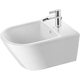 Duravit D-Neo 37x54cm, m Hahnl., ÜL, Hahnloch, weiß