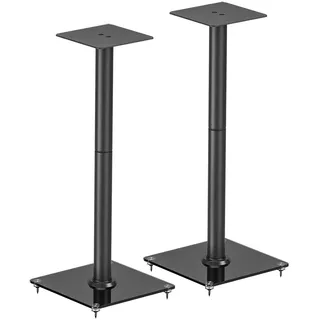 My Wall 2er Set Lautsprecherständer - HS35L, Boxenständer belastbar bis 25 kg, Mit Anti-Vibrationsmatte, Lautsprecher Standfuß, wechselbare Füße, sicherer Stand und unverfälschter Sound