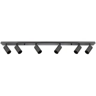 EDO Spot Deckenleuchte MALGA 6 schwarz 6-flammig 6x GU10 EDO777351 EDO