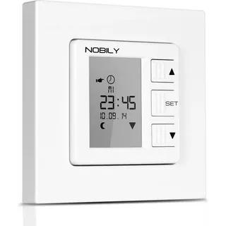 Nobily *** Rolladen Zeitschaltuhr ZS1 Rolladenzeitschaltuhr Timer Rolladenuhr Uhr Schalter für Rolladenmotor Rohrmotor Rolladenantrieb Rolladenantriebe EAN: 4260355821934