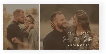 Save The Date Karte: Unvergesslich mit Fotos