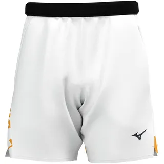 Herren Shorts Mizuno  Daybreakers 8 Inches Amplify Short M White Citrus L - Weiß - L