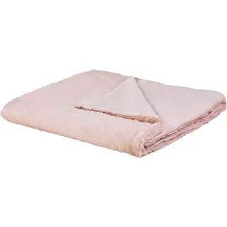 Beliani Tagesdecke Rosa 180 x 200 cm zweiseitig GELIK