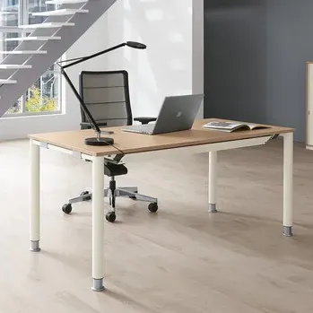 Palmberg Schreibtisch SYSTO TEC | Vierfuß Rundrohr | Konfigurator