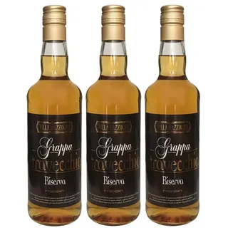 (21,90€/L) Villa Mazzolini Grappa Stravecchia Riserva (3 x 0,7l) - 38% Vol.