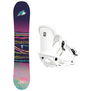 F2 Set Damen Snowboard Gipsy 139cm mit Bindung Pipe Girl M bunt 139 CM