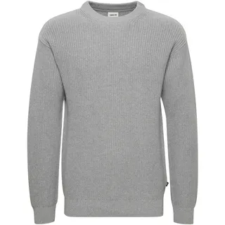 !Solid Rundhalspullover SDGorell", Herren, Gr. XXL, grau (griffin melange), Obermaterial: 70% Baumwolle CO recyc.. 30% Polyester Pol. recyc.., Pullover Rundhalspullover