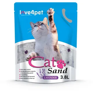 Silikon-Katzenstreu Sand Lavendel 3.8l