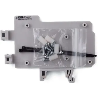 DINrPlate DAR1 - Hutschienenhalter für Arduino Uno / Mega, grau