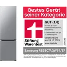 Samsung Bespoke Kühl-Gefrierkombination, 203 cm mit Twin Cooling+TM, Metal Cooling und AI Energy Mode, EEK: A-20%, 387 L Silver