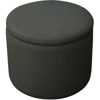 Svita Amber Aufbewahrungsbox mit Deckel Hocker mit Stauraum Sitzhocker Anthrazit