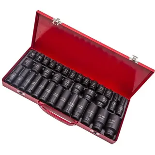 Maxpeedingrods - Kraft-Schlagschrauber-Nüsse Steckschlüssel-Satz-Set Schlagnüsse 1/2' 8 - 32mm