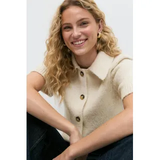 Gina Tricot - Knitted cardigan - Cardigans - Weiß - M - Dame - Weiß - M