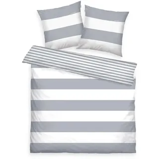 Renforcé grau 200 x 220 cm + 2 x 80 x 80 cm