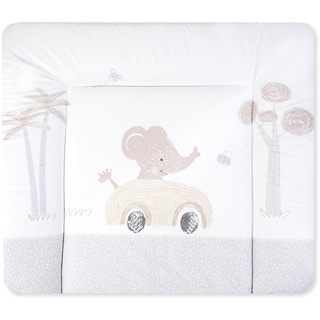 Julius Zöllner® Wickelauflage Softy 75x75 cm - weiche Wickelunterlage - Baby Wickeltischauflage - Folie, wasserdicht & abwischbar - Made in Germany - OEKO-TEX Standard 100 - Safaritour