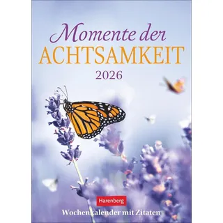 Harenberg Momente der Achtsamkeit Wochenkalender 2026 - Wochenkalender mit Zitaten