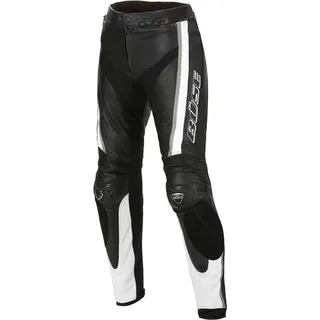 BÜSE Mille Motorrad Lederhose, schwarz/weiß, 114