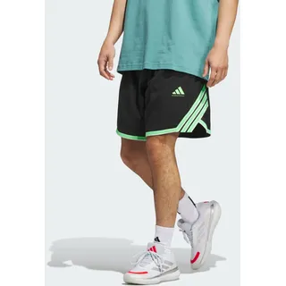 Adidas Crazy Lite Basketballshorts Herren JX6380 - black/lime burst M/11"
