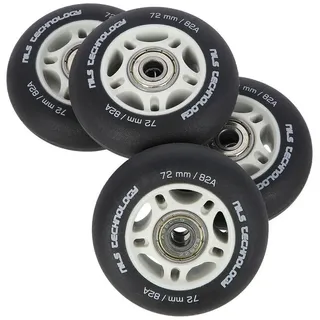 Nils Extreme PESPORT Roller Blade Räder mit Lager ABEC9-4er- Pack Indoor-/Outdoor-Rollschuh-Räder + ABEC-9 (8 Stück) Set