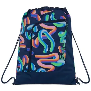 Satch Turnbeutel Sportbeutel (1-tlg), Einfach am Rucksack fixierbar, passt auf alle satch Schulrucksäcke blau 33 cm x 44 cm x 1 cm